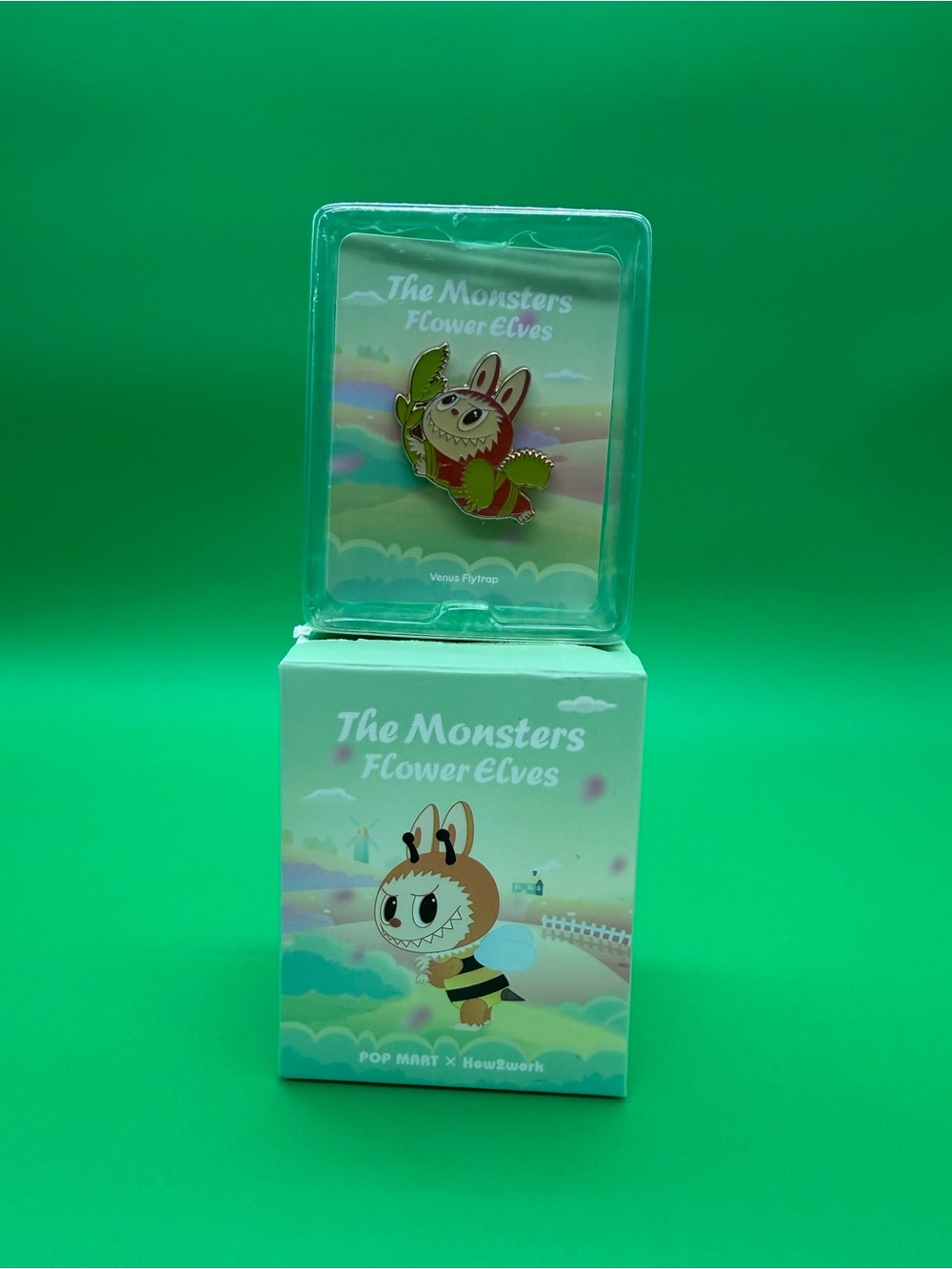 Pop Mart The Monsters Flower Elves Green Enamel Pin